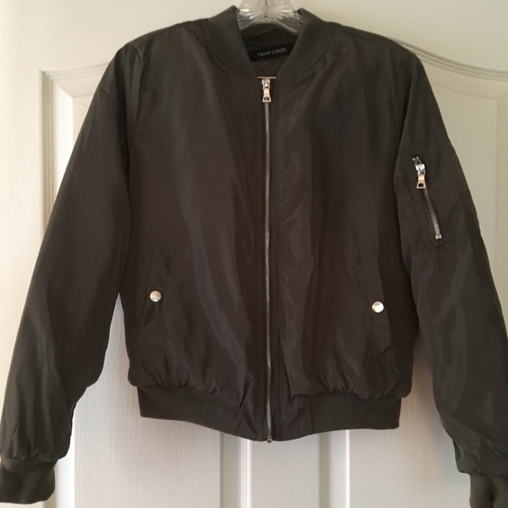 Olive Green Bomber Jacket